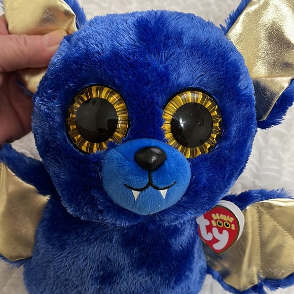 NWT TY Collection Boo’s Ozzy The Bat 10"  Silk Blue Stuffed Plush - Picture 13 of 15